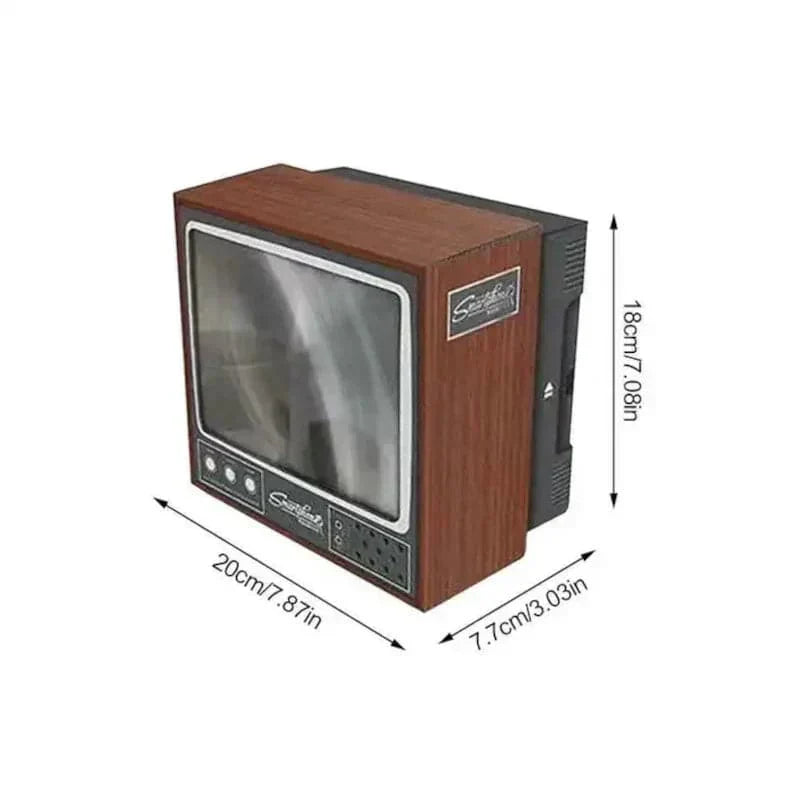 Amplificador de televisor con diseño retro para celular
