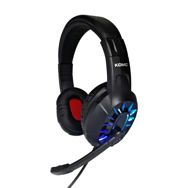 Audífonos diadema Gamer Komc G313 USB con micrófono y luces Led