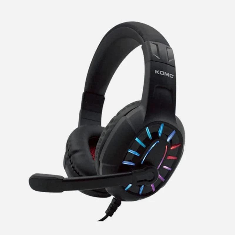 Audífonos diadema Gamer Komc G313 USB con micrófono y luces Led