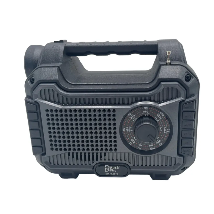 Parlante Planta Solar Recargable 4 Bombillos Beck Play BP-PL087S