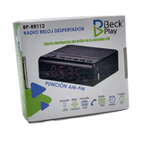 Radio Reloj Recargable FM Beck Play BP-RR112