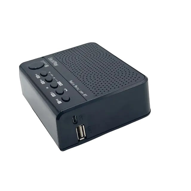 Radio Reloj Recargable FM Beck Play BP-RR112