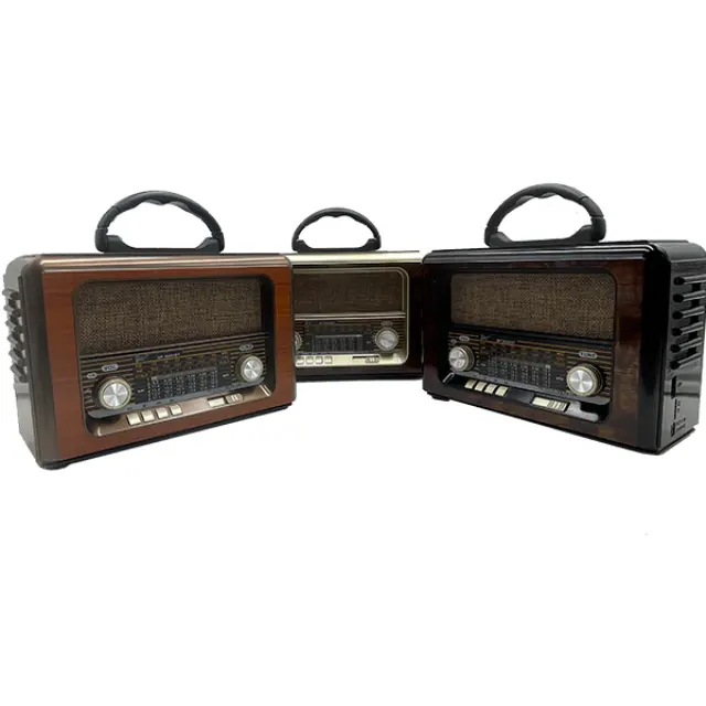 Radio Parlante Recargable Vintage AM/FM/SW Beck Play BP-RV094BT