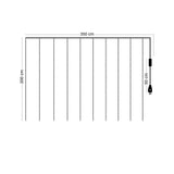 Cortina Luces LED Navidad 4x2M Decoración 1661