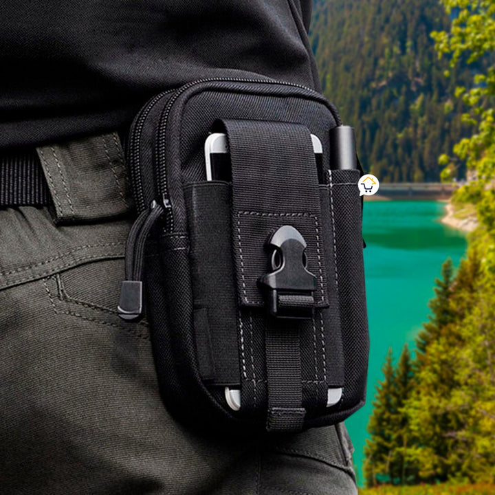 Bolso Táctico Canguro Militar Para Cinturón Estuche Celular MJ357