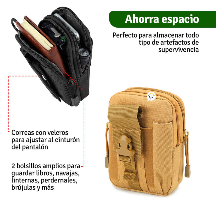 Bolso Táctico Canguro Militar Para Cinturón Estuche Celular MJ357