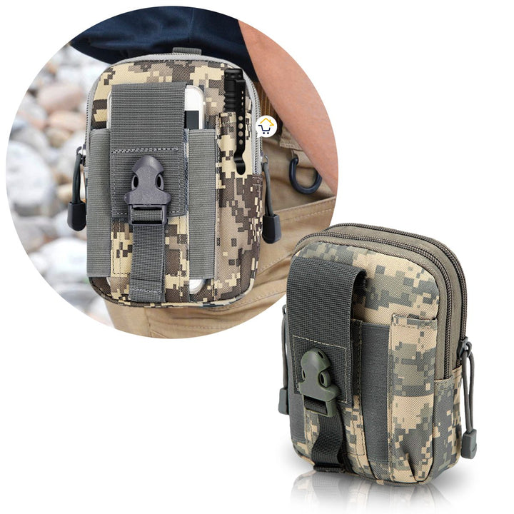 Bolso Táctico Canguro Militar Para Cinturón Estuche Celular MJ357