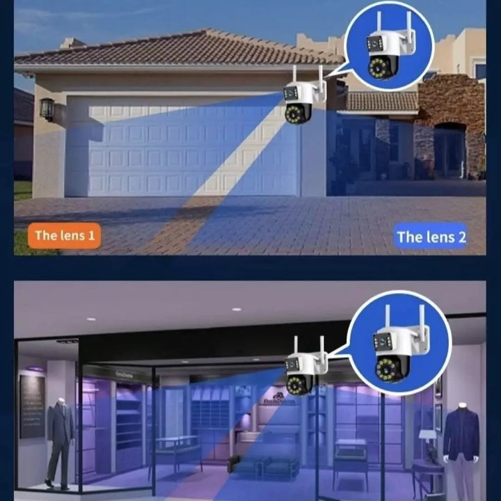 Camara De Seguridad Doble Lente Wifi TC193-ED2D5-XC