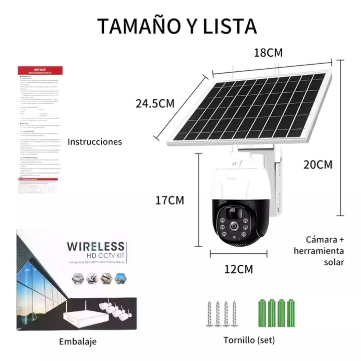 Cámara Con Panel Solar Para Exterior YT11-4G
