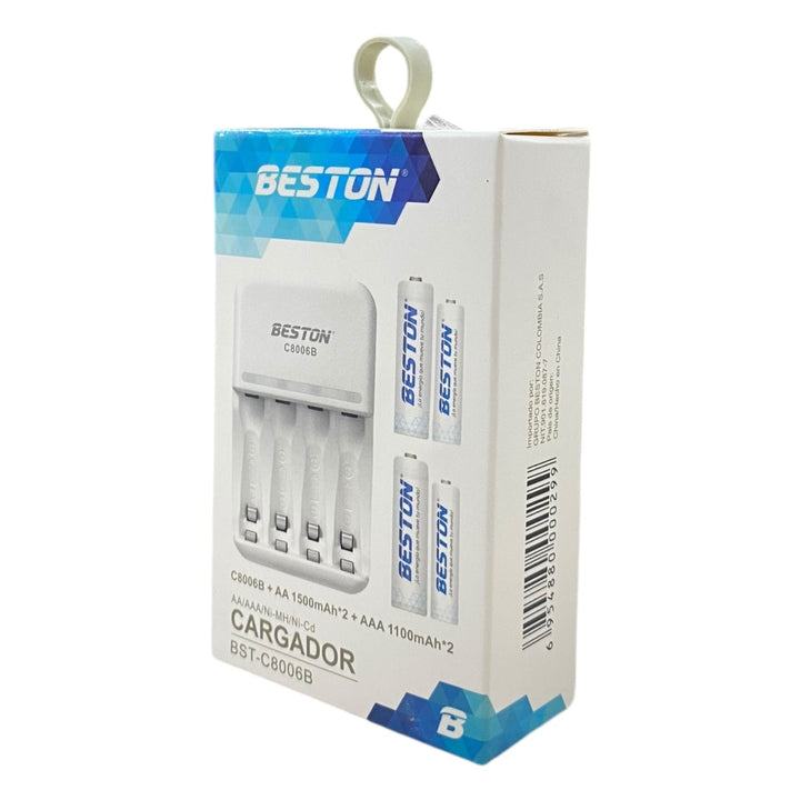 Cargador de Pilas Recargables Beston C8006B MIXTO