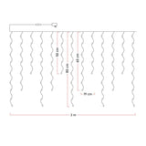 Cortina Micro LED Intercalada 3 m 100 LED Extensión Navidad Cálida SJ6834CA