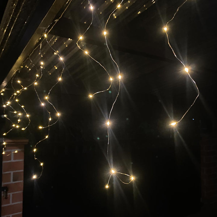 Cortina Micro LED Intercalada 3 m 100 LED Extensión Navidad Cálida SJ6834CA