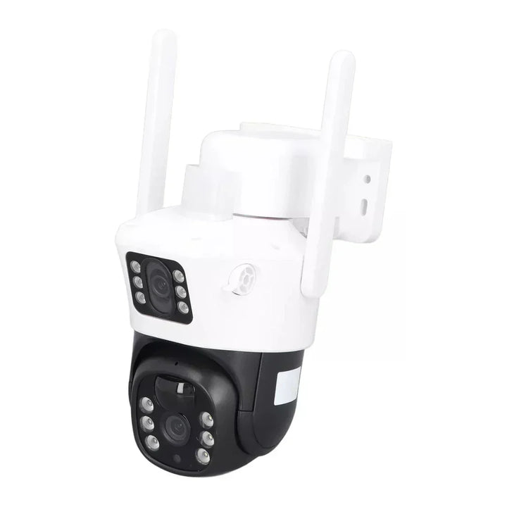 Cámara De Seguridad Exterior Doble Lente Wifi Con Panel Solar YW09