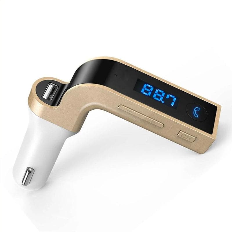 Cargador USB Transmisor FM Bluetooth Con Pantalla Led Para Auto