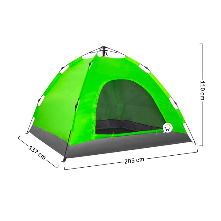 Carpa Camping 3 Personas Automática Arma En 1 Minuto 2X15M