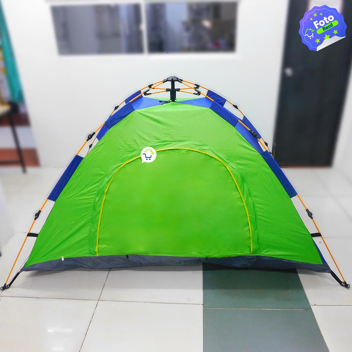 Carpa Camping 3 Personas Automática Arma En 1 Minuto 2X15M
