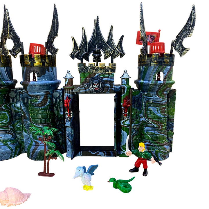 Castillo Medieval De Piratas Juego De Fortaleza De Guerra W-50855H