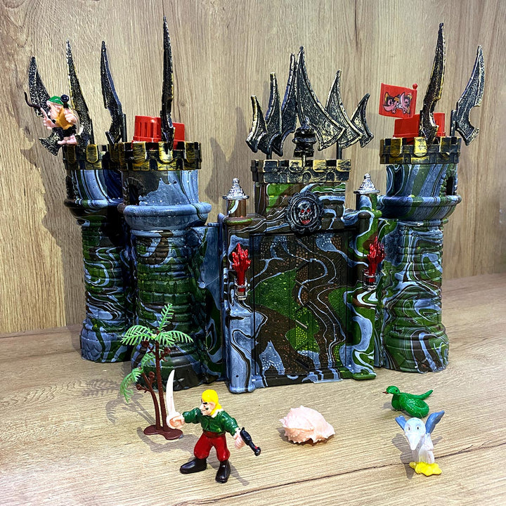 Castillo Medieval De Piratas Juego De Fortaleza De Guerra W-50855H