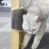 Cepillo Masajeador Esquina Gatos + Hierbas Nutritivas Pelaje 0162