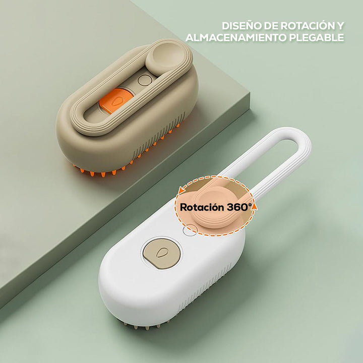 Cepillo Vaporizador Masajeador Quita Pelos Para Mascotas KP-2165