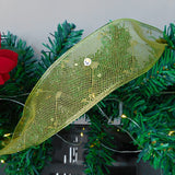 Cinta de Malla Navideña Metalizada x3 Rollos 9 m Dorado 6246D