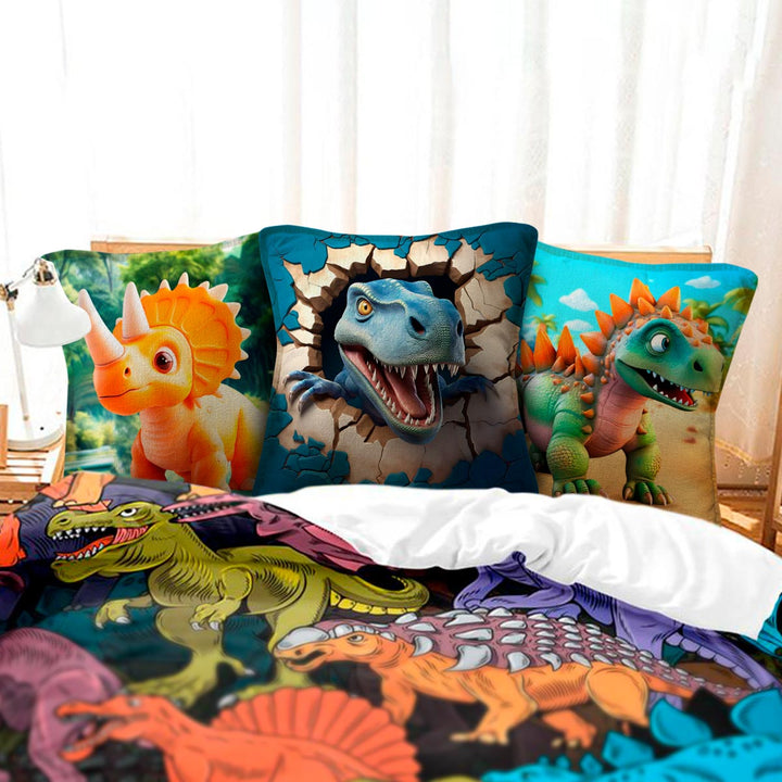 Cojines De Dinosaurios x3 Almohada Infantil FDN01