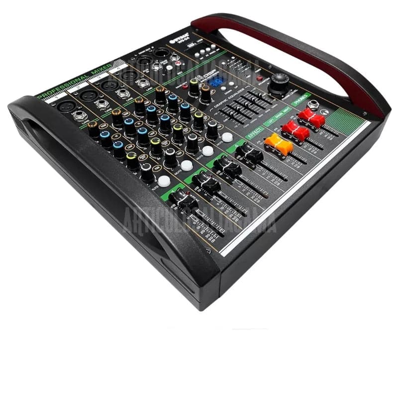 Consola mixer wvngr de 4 canales Phantom Power 48v Bluetooth