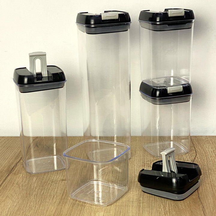 Contenedores Herméticos x5 Organizador Alimentos Recipientes Cocina A-525