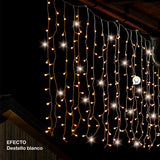 Cortina Led Destellos Luces Navidad 6x1 M 240 Led 1330b