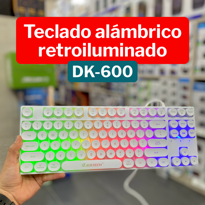 Teclado Gamer Alambrico Retroiluminación DK600A
