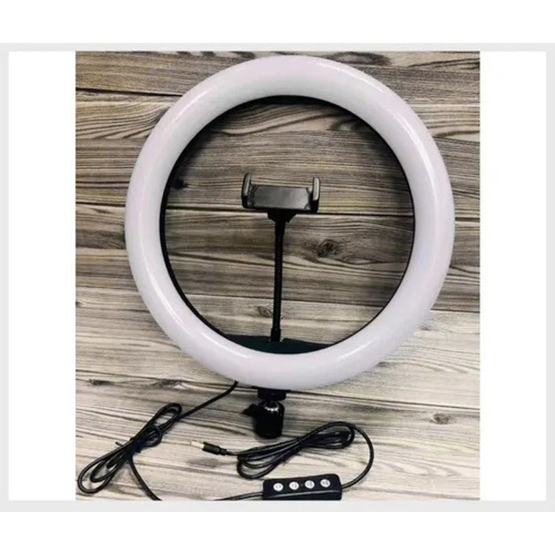 Aro De Luz Led 33 Cm Foto Selfie + Trípode Y Soporte Celular