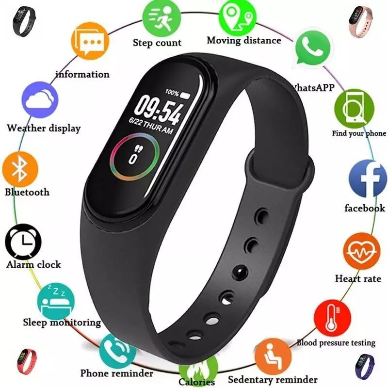 Pulsera De Monitor De Salud Smartband Smart Watch M5. Color De La Carcasa: Negro