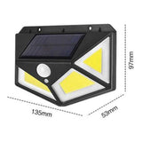 Lampara De Panel Solar Para Exteriores De 100 Led Sensor X2
