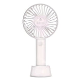 Mini Ventilador Portátil Recargable De Mano, Mesa Compacta Usb, Estructura Azul