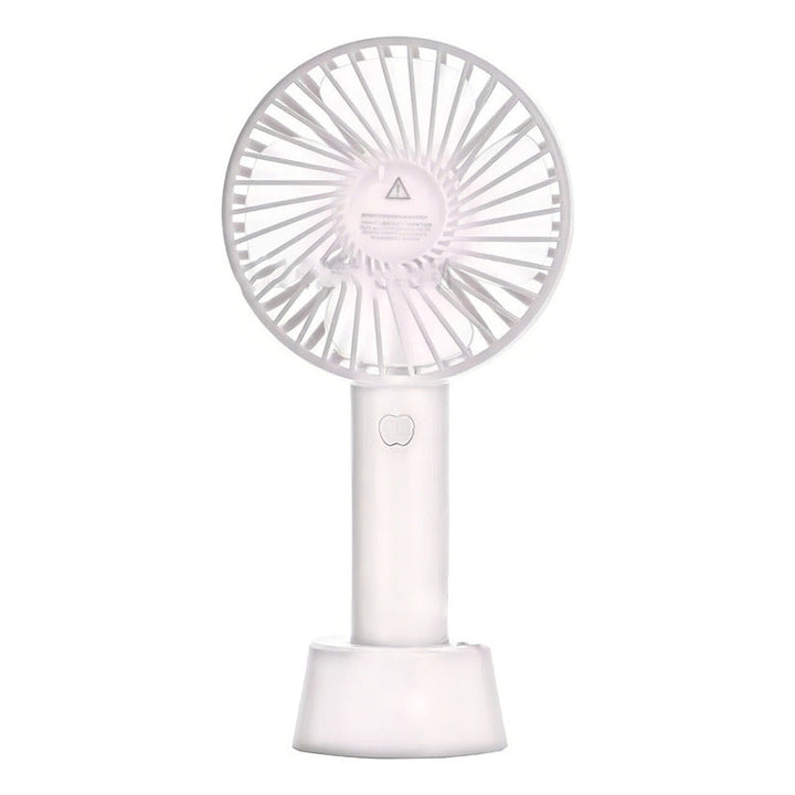 Mini Ventilador Portátil Recargable De Mano, Mesa Compacta Usb, Estructura Azul