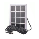 Kit Bombillo Recargable 5w Portátil Liviano Con Panel Solar