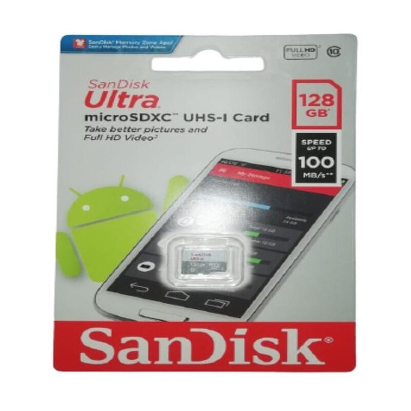 Tarjeta De Memoria  Sandisk Sdsquar-128g-gn6mn  Ultra Con Adaptador Sd 128gb