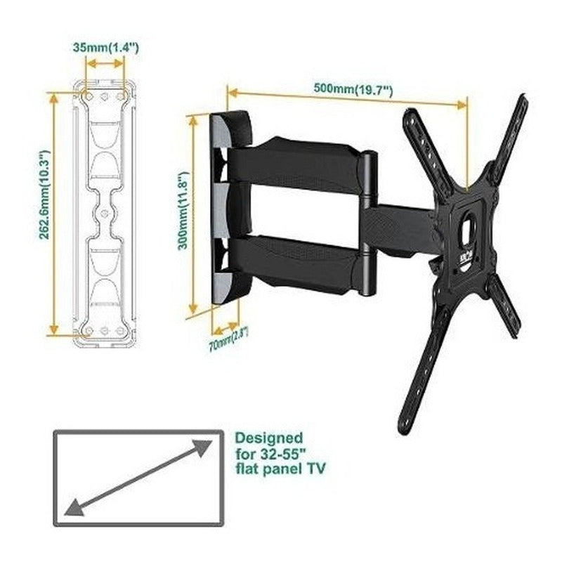 Soporte North Bayou F450 De Pared Para Tv/monitor De40 A50