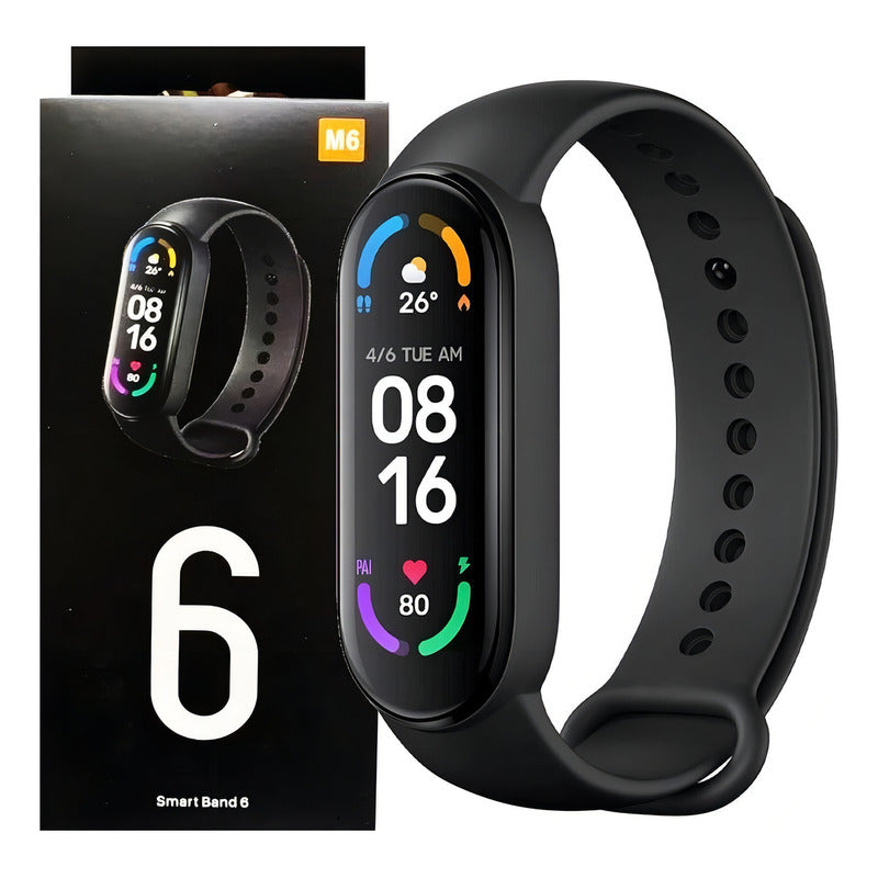 Pulsera Inteligente Smartband M6 Bluetooth Salud + Correa Ad