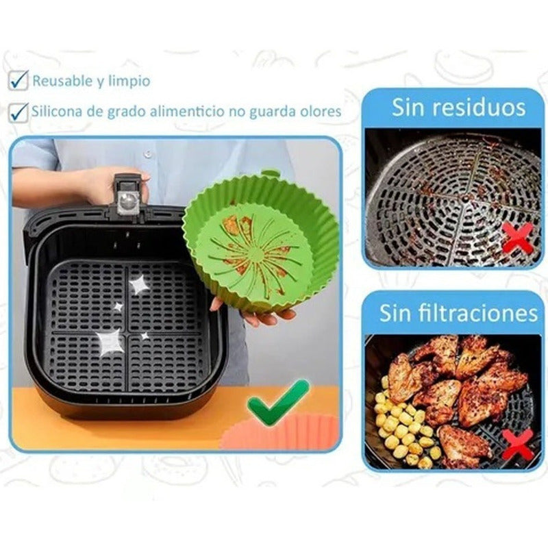 Molde En Silicona Protector Para Air Fryer Freidora De Aire