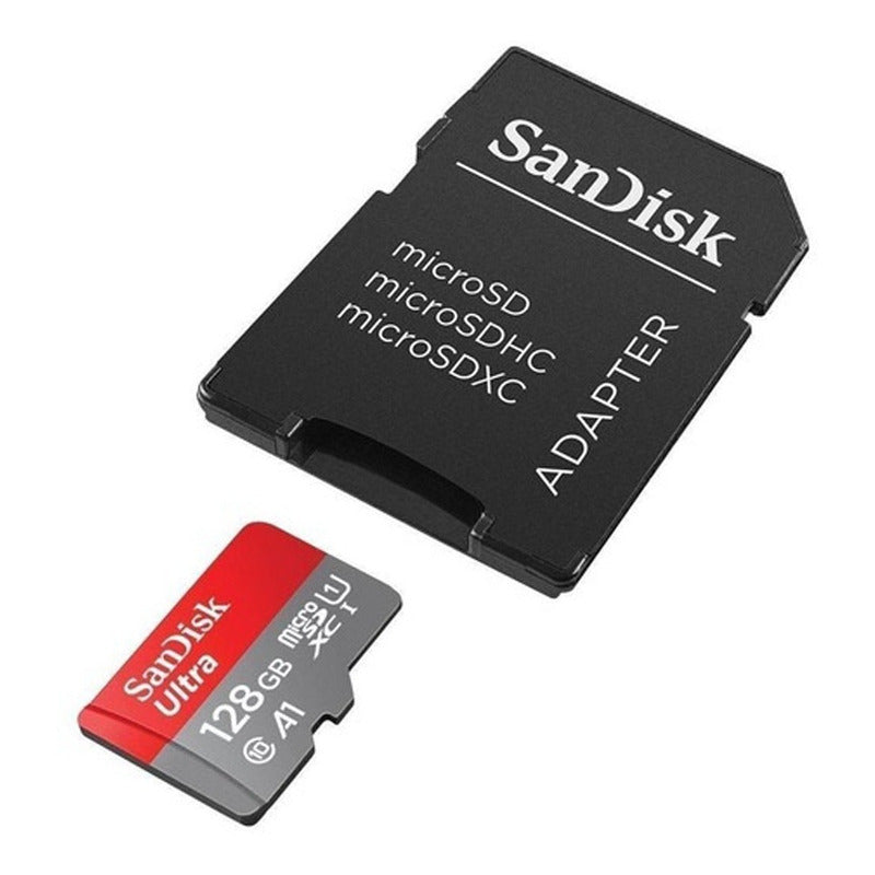 Tarjeta De Memoria Sandisk 128g- Ultraa + Adaptador Sd128gb