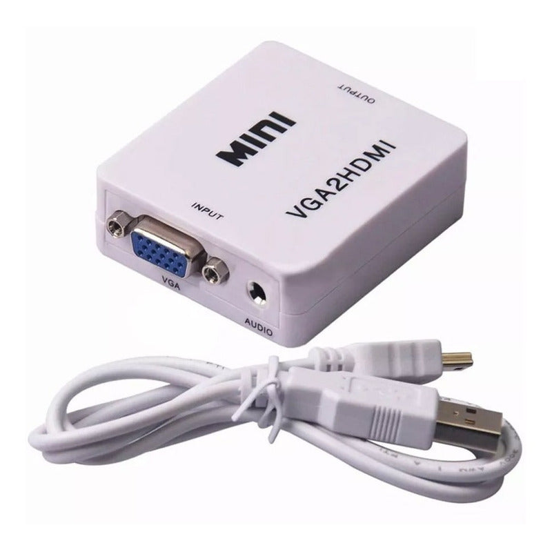 Convertidor / Adaptador Vga A Hdmi + Audio - Pc Y Portátiles