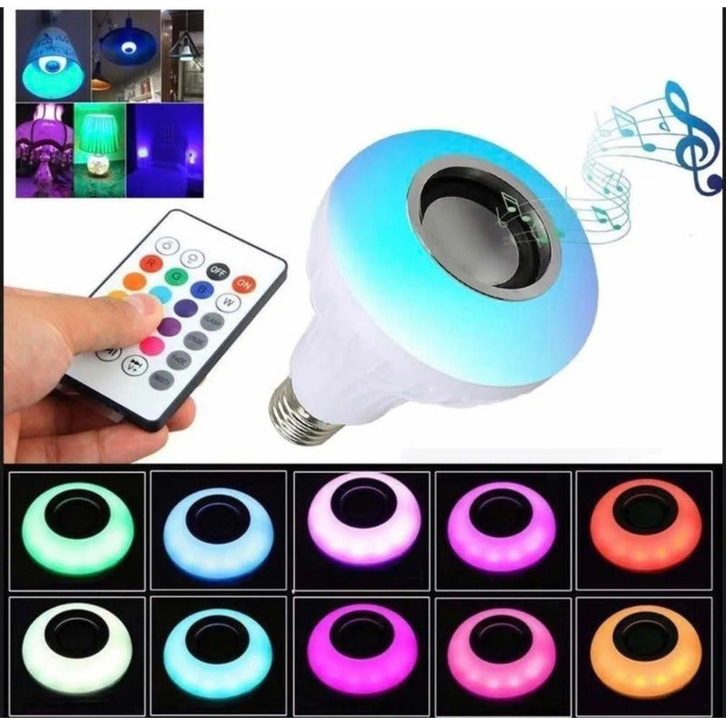 Bombillo Parlante Led Bluetooth Multicolor Rgb + Control