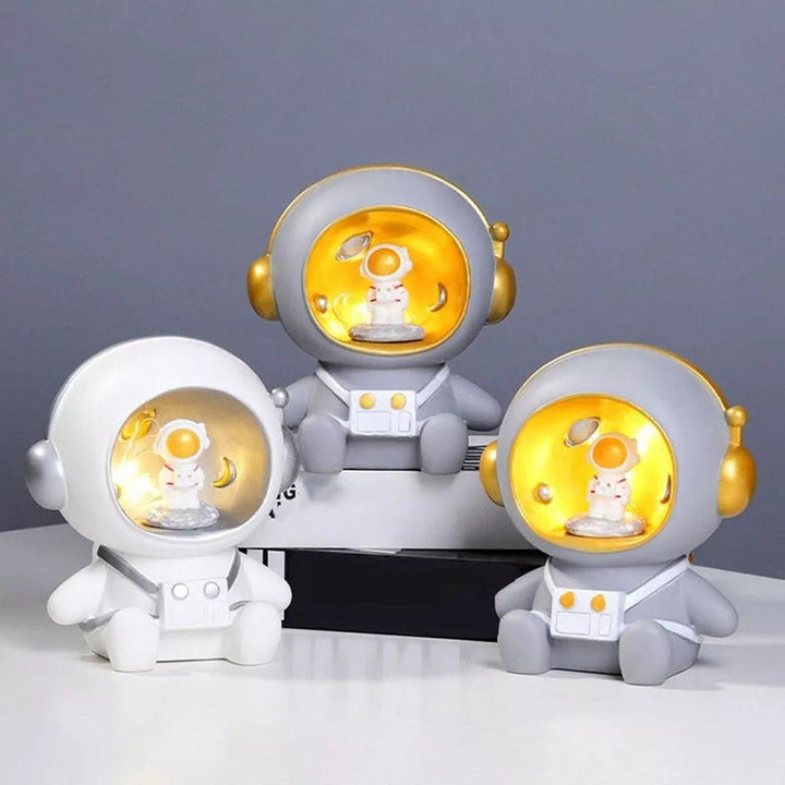 Estilo Moderno Luz De Noche Hucha Spaceman Craft Estatua