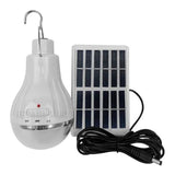 Kit Bombillo Recargable 5w Portátil Liviano Con Panel Solar