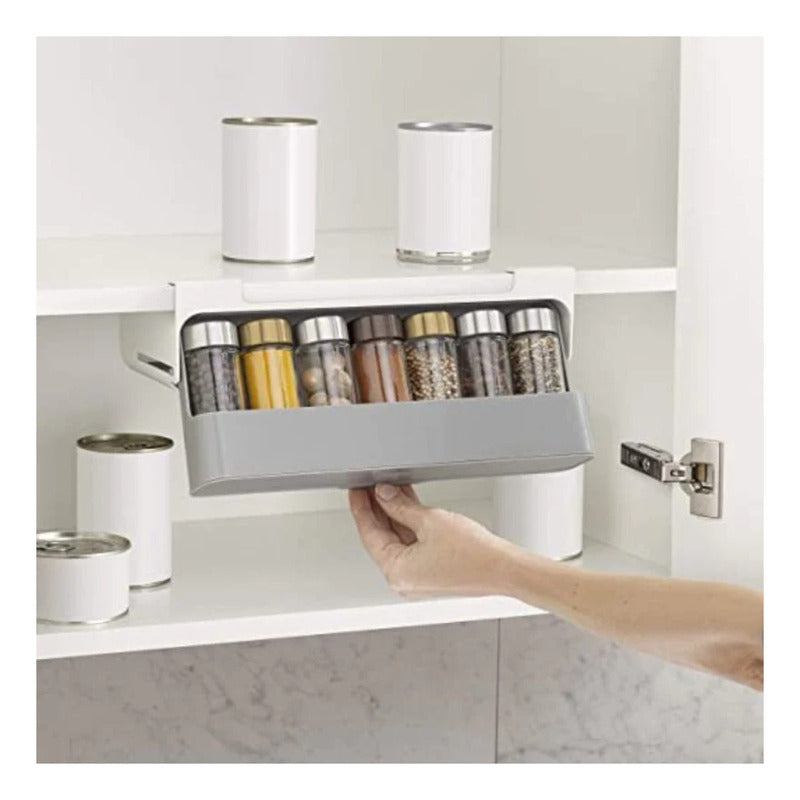 Especiero Colgante Porta Condimentos De 6 Pcs Color Blanco