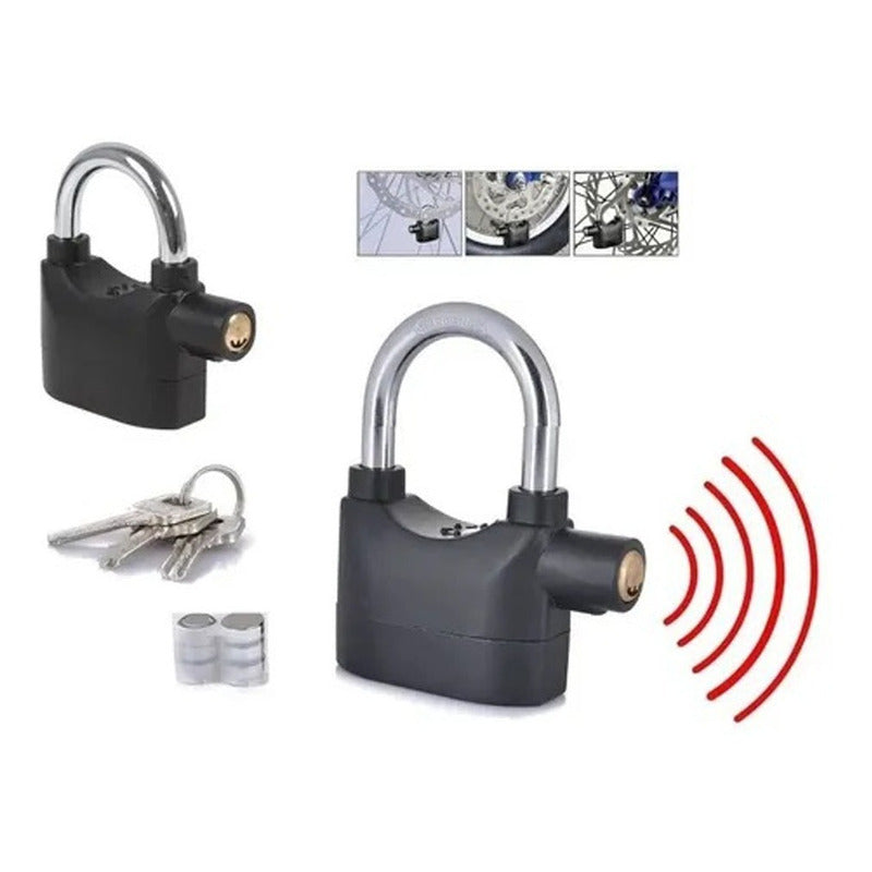 Candado Alarma Bicicletas Motos Puertas Alarm Lock