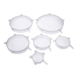 Tapas De Silicona Multiusos Para Recipientes Set De 6 Piezas