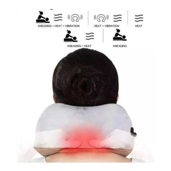 Masajeador Electrico De Cuello Cervical Dolores Almohada