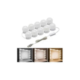 Luces Led Con 10 Bombillas - Extensión Luces Color De La Luz Blanco